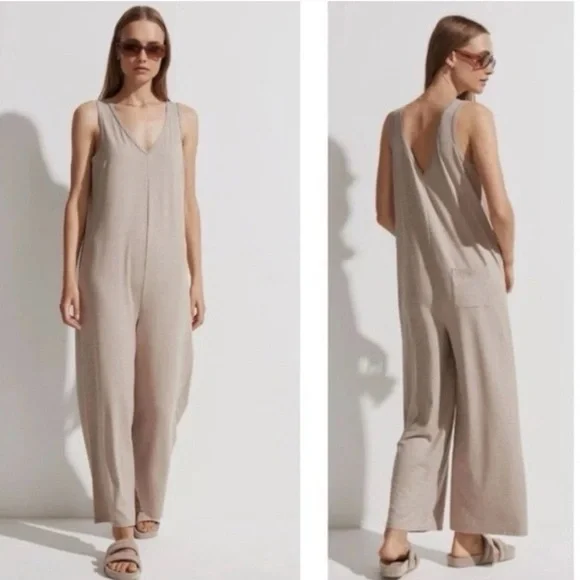 Varley Beige Jumpsuit - Picture 2 of 3